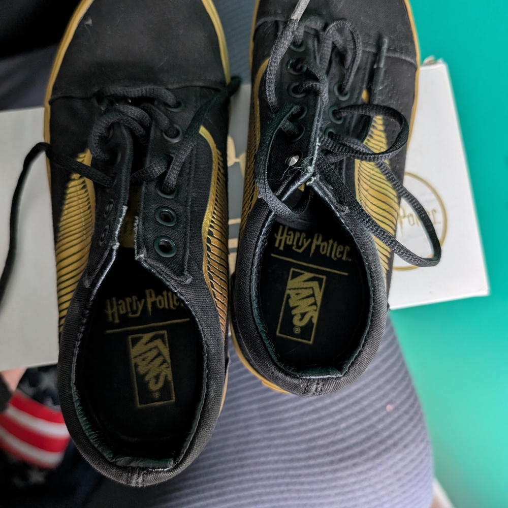 Vans Harry Potter Black and Gold Sneakers